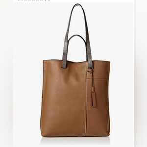 Vince Camuto Casia  Brown Leather Tote Bag